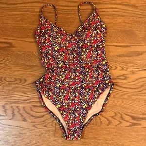 NWT Small floral J Crew bathing suit